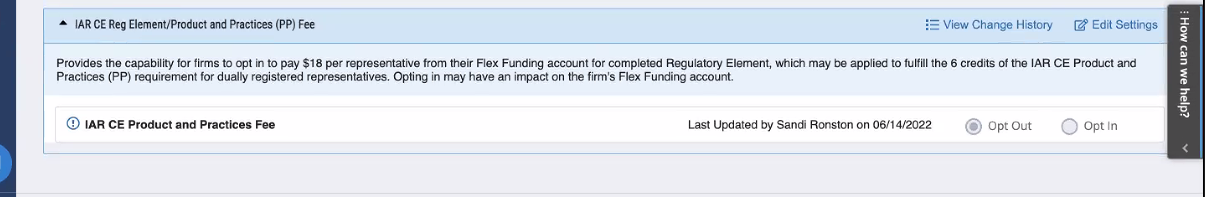 Firm Settings Guide: FINRA Gateway Firm Settings